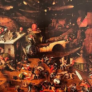 Bosch, The Last Judgment, Central Panel, Painting, Art Print, ~ 250802-WH 350 H